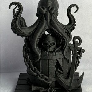 Kraken Skull Home Accent sparkle finish